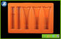 Orange Rectangular PVC Plastic Cosmetic Trays Blister Card Packaging