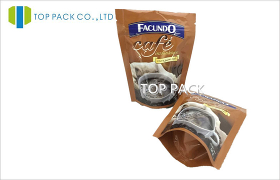 Colourful stand up Coffee Packaging Bags Moisture proof For food