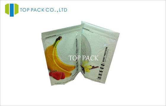 প্রোটিন পাউডার Biodegradable সঙ্গে Resealable খাদ্য Pouches দাঁড়ানো