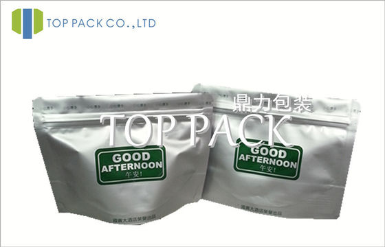 অ্যালুমিনিয়াম ফয়েল Ziplock 80micron সঙ্গে খাদ্য Pouches দাঁড়ানো - 200micron