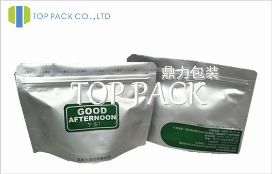 অ্যালুমিনিয়াম ফয়েল Ziplock 80micron সঙ্গে খাদ্য Pouches দাঁড়ানো - 200micron