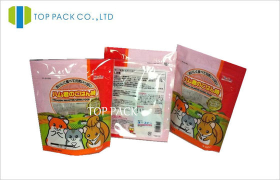 আর্দ্রতা প্রুফ রঙিন প্রিন্টেড স্ট্যান্ড আপ Pouches Resealable জিপ অশ্রু