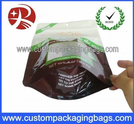 Plastic Ziplock Stand Up Pouches Packaging For Biscuits / Cookies