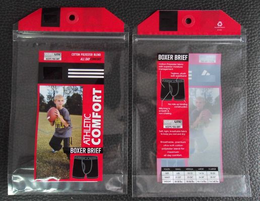 জলরোধী ফয়েল Ziplock ব্যাগ আন্ডারপ্যান্ট জন্য Reseableable ফয়েল পেষণকারী