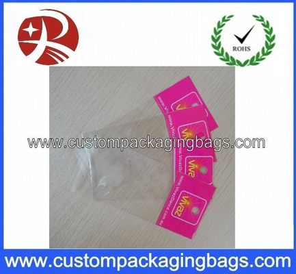 Recycled Print Custom Packaging Bags , Small OPP Bags With Header