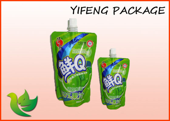 Plastic Stand Up Spout Pouch 500ml For Wine Juice Beverage Shampoo