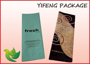 Heat Sealable Aluminum Foil Coffee Bean Bag Zippered Side Gusset Pouch
