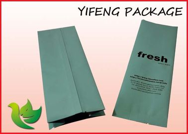 Heat Sealable Aluminum Foil Coffee Bean Bag Zippered Side Gusset Pouch