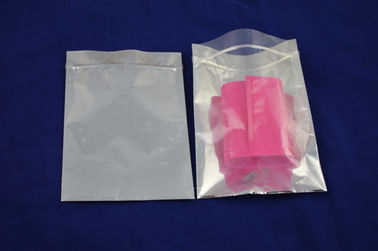 Grip Sealed Plain Zipper Pouch Packaging Aluminium Foil With Clear Window