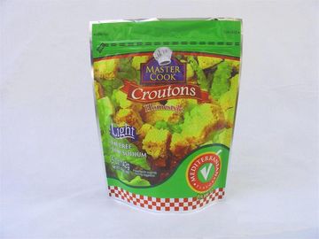 Stand Up Sealable Food Pouch Packaging Bags with Zipper Rohs Flexible