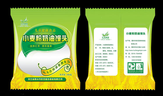 Middle Sealing Food Pouch Packaging Bag Clear Window For Snack Foods