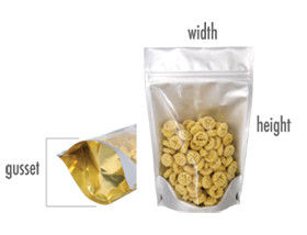 Stand Up Food Pouch Packaging Bag For Chicken Recipe OPP / CPP