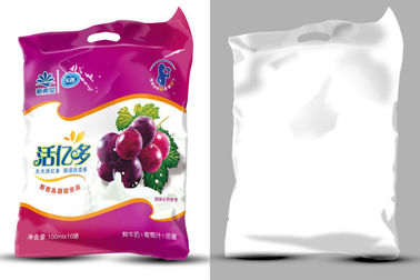 Printed Die Cut Handle Food Pouch Packaging Bag With Tear Line