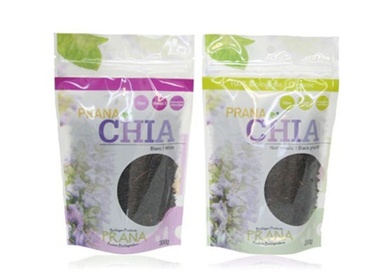 Custom Plastic Stand up Pouch with Zipper / Standing up Zipper Pouch for Food