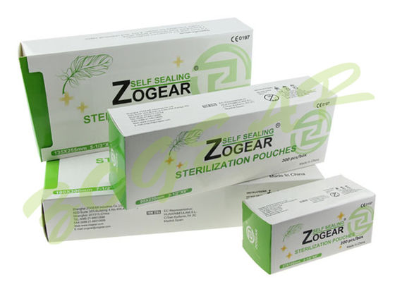 EO & Steam Self Sealing Sterilization Pouch , 60g / Square Meter Sterilization Paper Bags